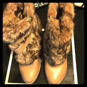 Baby Phat Platform Booties w/ Fur